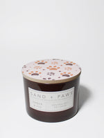 Sand + Paws Amber & Fig 12 oz scented candle