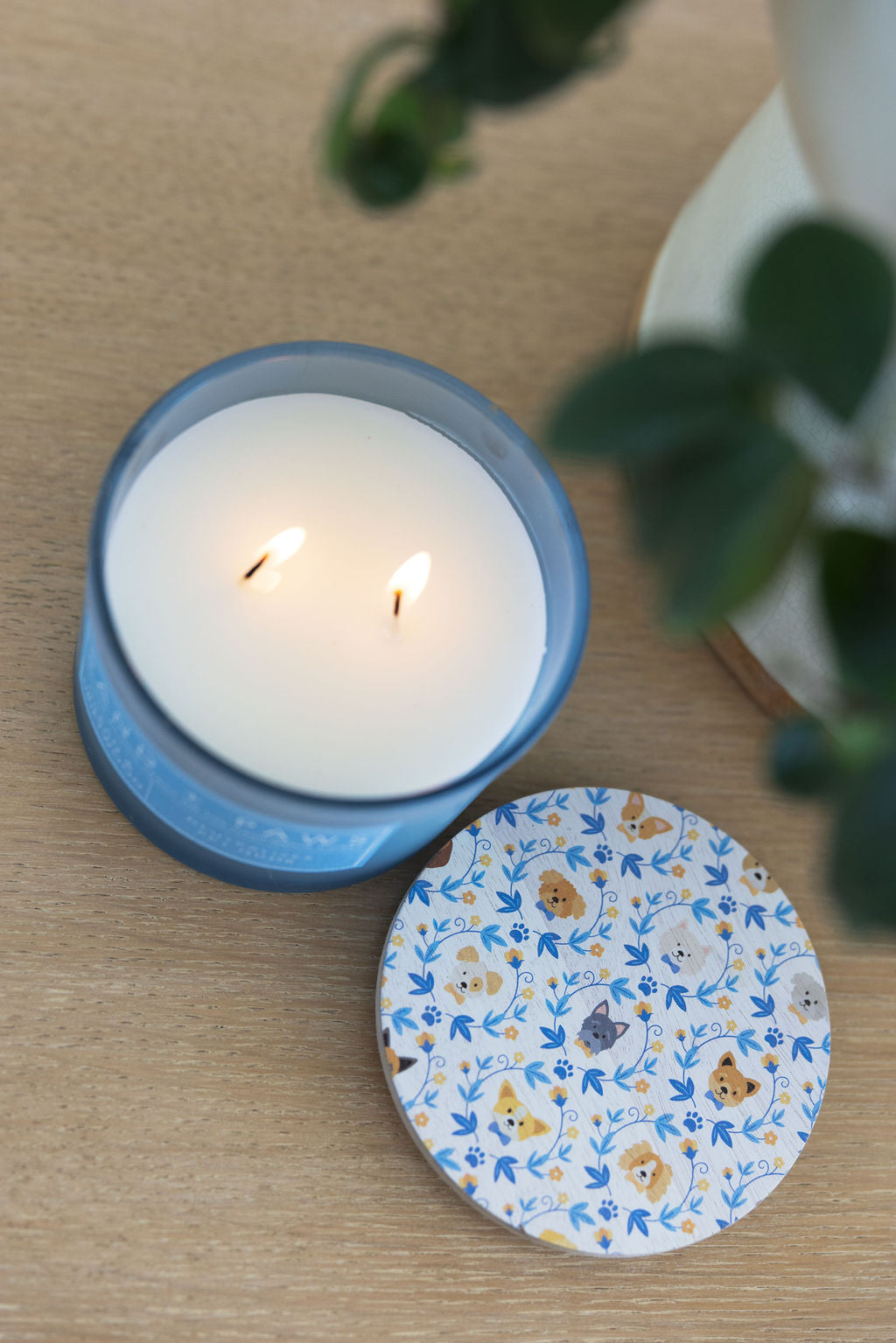 Sand + Paws Ocean & Driftwood 12 oz scented candle